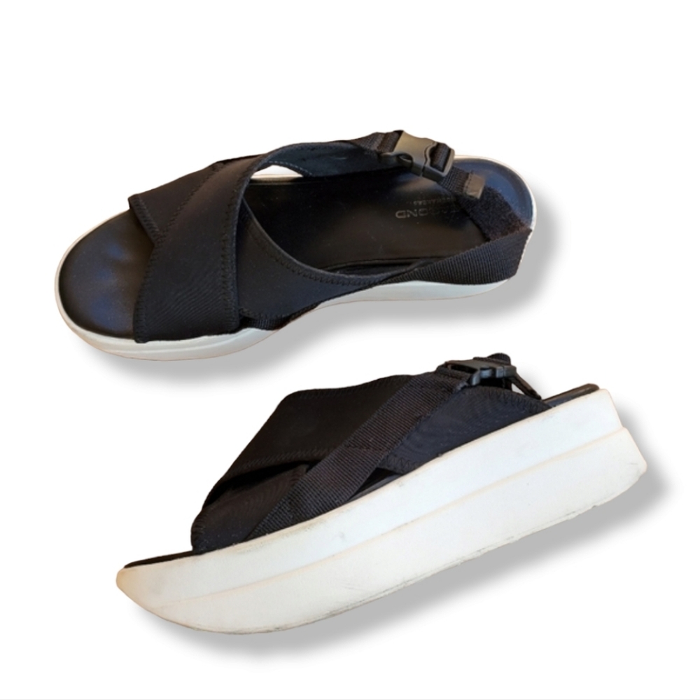VAGABOND Daria Chunky Platform Sandals 37 Slingback Neoprene CrissCross 7 Wedges - Picture 7 of 13